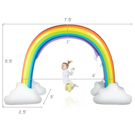 inflatable rainbow sprinkler walmart