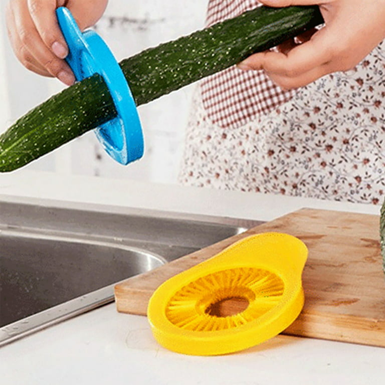 Fruit and Vegetable Brush All-Around Wrapping Bristles Ring Shape Cleaning  Brush Vegetable Brush Fruit & Vegetable Cleaning Brushes Corn Silking