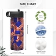 thumbnail image 4 of Susaid Vintage USA Flag Print 18oz Sports Insulated Kettle Stainless Steel Water Bottle For Running, Hiking, Cycling, Climbing, 4 of 8