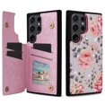 thumbnail image 1 of Double Buckle Wallet Leather Case With Card Slots For Samsung Galaxy S24 Series,iPhone 14 Pro Max, 1 of 6
