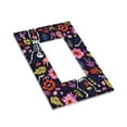 thumbnail image 3 of Kll Dancing Skeletons Floral Garden Wall Plate,Gloss Finish,Standard Size 1 - 5" X 3", Polycarbonate Thermoplastic,Electric Receptacle Plug Covers, 3 of 8