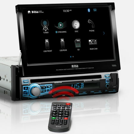 BOSS Audio Systems BV9976B Car DVD Player, Bluetooth, 7” Touchscreen, DVD, USB