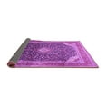 thumbnail image 2 of Ahgly Company Indoor Square Medallion Purple Traditional Area Rugs, 6' Square, 2 of 4