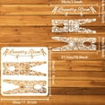 thumbnail image 2 of Laundry Room Painting Stencil 11.8x11.8 inch Reusable Laundry Clip Pattern Drawing Template Clothesline Flower Pattern Clothespin Decor Stencil for Painting on Wood Wall Furniture, 2 of 9