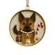 thumbnail image 2 of Adorno navideño de cristal con forma de perro de la costa, adorno navideño de cristal con forma de perro, decoración navideña de estilo costero, material de cristal duradero, base de metal,, 2 of 9