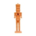 thumbnail image 1 of Escultura de cascanueces, adornos navideños, artesanías, adorno de cascanueces de madera coleccionable para chimenea de fiesta naranja, 1 of 9