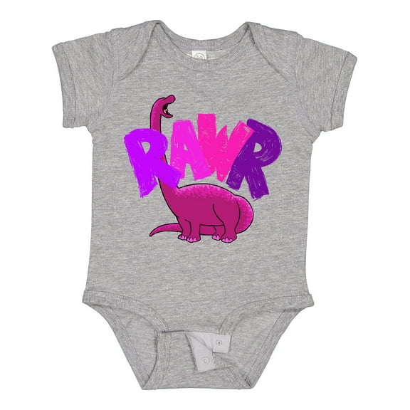 Inktastic Lil' Purple Bronto Rawr Boys or Girls Baby Bodysuit