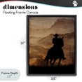 thumbnail image 4 of Stupell Industries Rustic Lodge Cowboy's Sunset Ride Black Floating Frame Canvas Art, 25 x 31, by Kim Allen, 4 of 8