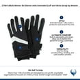 thumbnail image 5 of CTM Adult Winter Ski Gloves with Extended Cuff and Wrist Strap by Wootie, 5 of 5