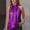Purple, variant on Halter Tops for Women Sleeveless Shiny Tank Tops Ruched Flowy Elegant Club Outfits Party Shirt