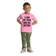 thumbnail image 3 of I Love My Papa And His Tattoos Toddler Boy Girl T Shirt Infant Toddler Brisco Brands 5T, 3 of 6