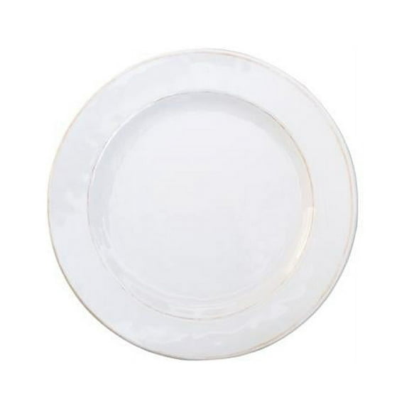 Baum RUS2W Rustic Melamine Salad Plates, White - Set of 6