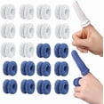 thumbnail image 1 of Tubular Finger Bandage 20 Pcs Breathable Finger Cots, Elastic Finger Protector, First Aid Finger Bandages for Finger Sprains, Swelling, Cuts, Bruises or Calluses, 1 of 6