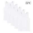 thumbnail image 2 of fatyb Lot de 5 Débardeurs en Coton pour Enfants Garçons Filles Sans Manches Chandails de Dessous Doux T-Shirts Décontractés à Col Rond, 2 of 7
