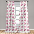 thumbnail image 5 of Ambesonne Flower Curtains, Pink Peony Garden, Pair of 28"x63", Pale Pink and Pale Green, 5 of 5