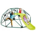 thumbnail image 2 of CIPACHO Kids Climbing Dome with Slide and Fabric Cushion for Garden Yard, Kids Outdoor Play Equipment, Green, 2 of 7