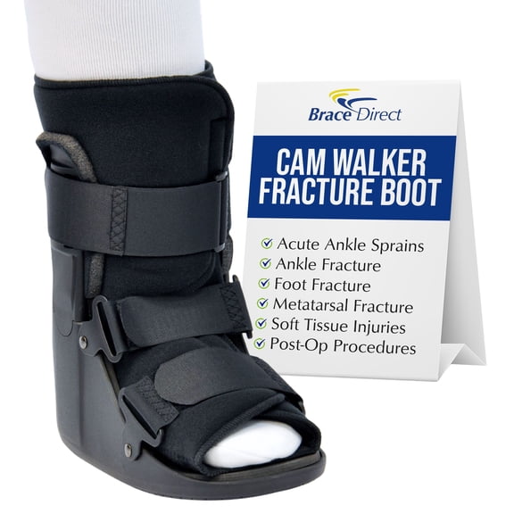Brace Direct CAM Walker Fracture Boot Short - Support for Foot and Ankle Injuries