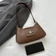 thumbnail image 4 of 9252 Bolso Mujer Trendy2k Star Hot Girl Textura PU Con Un Hombro Y Media Marrón, 4 of 9
