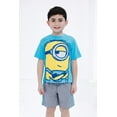 thumbnail image 2 of Minions T-Shirt and Mesh Shorts Outfit Set Toddler to Big Kid, 2 of 5