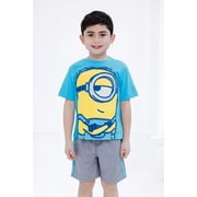 Minions T-Shirt and Mesh Shorts Outfit Set Toddler to Big Kid