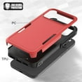 thumbnail image 4 of Military Grade TUFF Hybrid Armor Case for iPhone 17 Pro - Red, 4 of 5