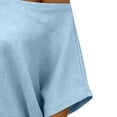 thumbnail image 7 of Miluxas Womens off the Shoulder Tops Summer Short Batwing Sleeve Loose T-Shirts Light Blue XL(XL), 7 of 7