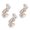 C, variant on D Tabletop Mini Halloween Crow Figurines Decor 3Pcs Resin Statues Skeleton Bird Skull Ornaments Gothic Crow