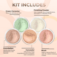 thumbnail image 3 of 5pc KIT Mineral Makeup Bare Face Set Full Coverage Concealer Blush Foundation Illuminating Powder (Light Tan), 3 of 7