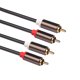thumbnail image 1 of Cable de audio NikouMX carcasa de aleación de aluminio dorado conexión de audio, 1 of 8