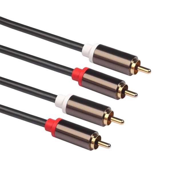 Audio Connection Cable,Aluminum Alloy Casing Gold Audio Cable Adapter Line Remarkable Clarity