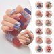 thumbnail image 3 of Tiras de Gel 3D para uñas, parches deslizantes, flores, Color degradado, adhesivo de cobertura completa, lámpara UV para manicura curada, 3 of 7