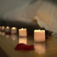 thumbnail image 5 of Homemory 12Pack Timer Flameless LED Votive Candles, Long Lasting Battery Operated Tea Light with Timers for Wedding, Table Decorations (Warm White), 5 of 10