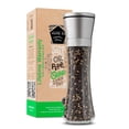 thumbnail image 1 of Molinillo de sal o pimienta HOME EC Tall 1pk manual de acero inoxidable y vidrio con rotor de ceramica ajustable, 1 of 5