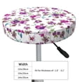 thumbnail image 4 of Honeii Rose Flowers Bar Stool Covers – Perfect Fit for 12" to 14" Round Stools, Crease-Resistant, Stretchy, Washable & Dustproof Seat Slipcovers-13 inch, 4 of 7