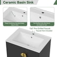 thumbnail image 6 of SUPERFLO One Piece Upflush Toilet For Basement - Macerating Toilet System With 600w Macerator Pump, With 3 Water Inltes For Upflow Toilet & Bathroom & Laundry, 6 of 7
