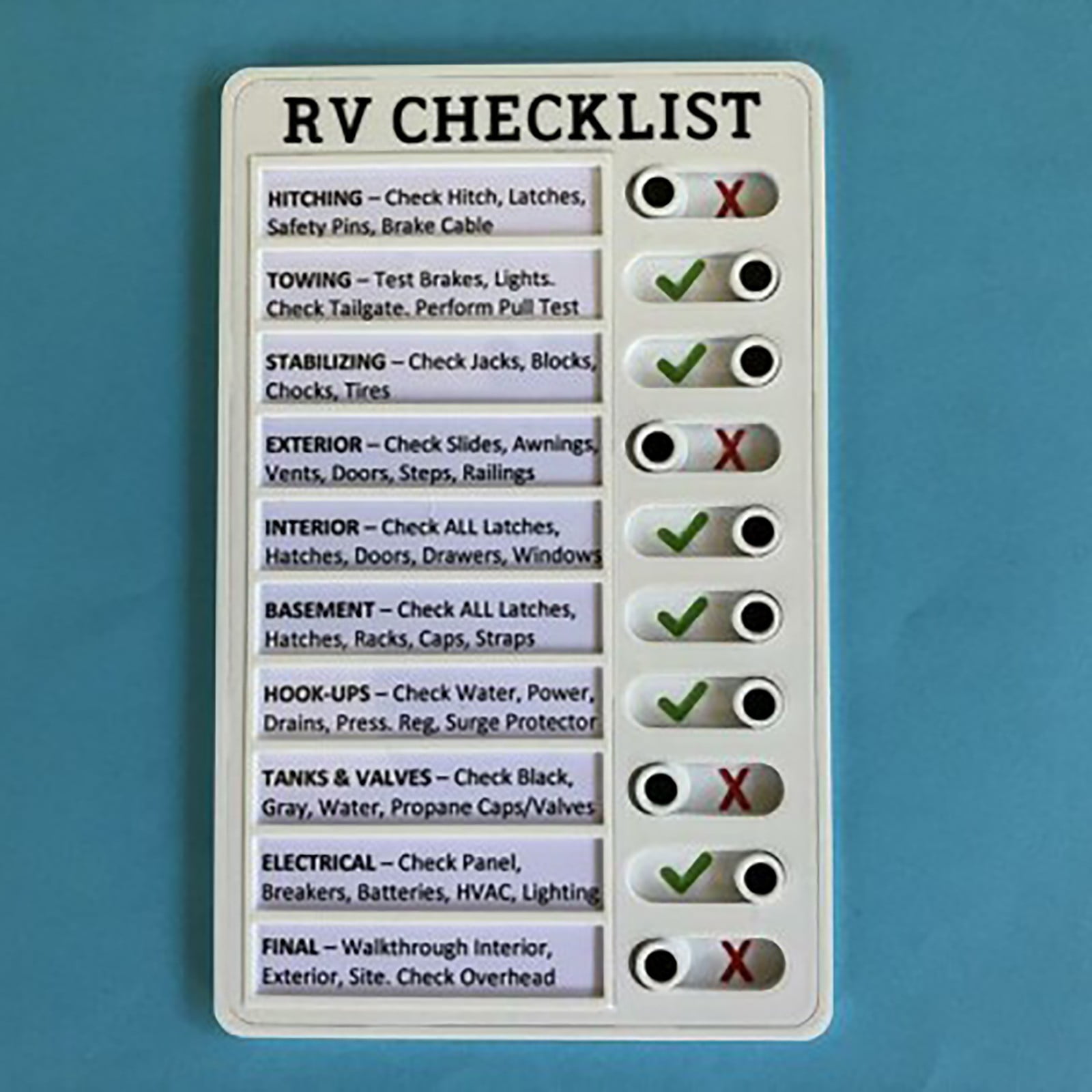 JWDX Office and Craft and Stationery Clearance! Inspection Rv Checklist  Registration Form Project Rv Inspection Tools Home Improvement White