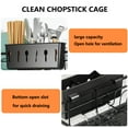 thumbnail image 6 of PHANCIR Retractable Large Capacity Dish Drying Rack, Compact Stainless Steel Dish Rack with Utensil Holder, Space-Saving Storage & Organizer for Kitchen Countertop, Black, 6 of 8
