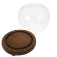 thumbnail image 6 of GOOHOCHY  Spherical Glass Cover Ornament Dome Display Case with Base Clear Large, 6 of 8