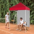 thumbnail image 4 of EAGLE PEAK Straight Leg Portable Outdoor Canopy Tent with One Removable Sunwall 5 x 5 ft, Red, 4 of 9