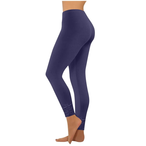 Jerdar High Waisted Leggings for Women - No See Through Tummy Control Cycling Workout Yoga Pants with Pockets Reg & Plus L