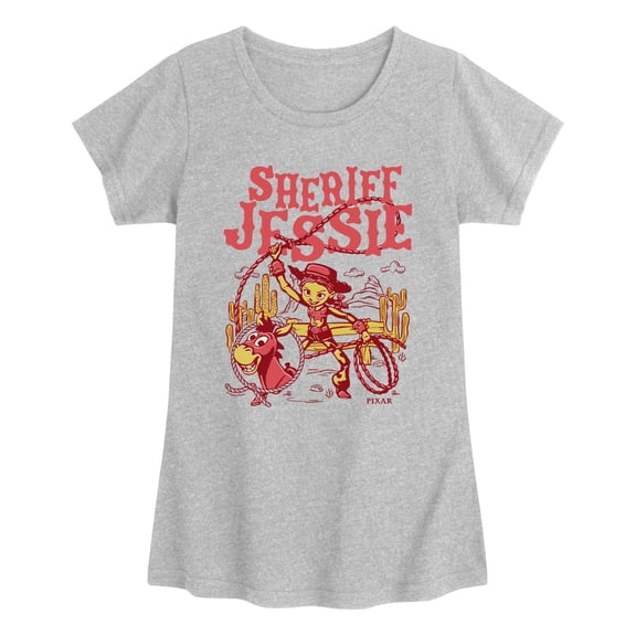 Toy Story 5 - Sheriff Jessie Western Poster - Youth Girls Fitted Short Sleeve T-Shirt