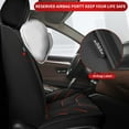 thumbnail image 3 of LAONNVIR Seat Covers for Cars Leather Waterproof Universal Fit for Ford Escape 2001-2024 (5 Seats,Redline), 3 of 5