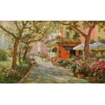 thumbnail image 2 of Obuchovsky, Yury 24x16 Black Ornate Wood Framed with Double Matting Museum Art Print Titled - Flowers in Monte Rosso, 2 of 4