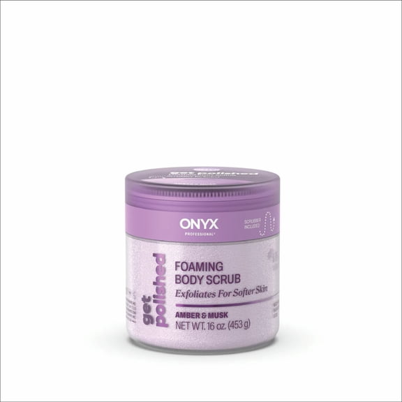 ONYX Professional Get Polished Foaming Body Scrub, Amber and Musk