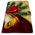 thumbnail image 2 of PKQWTM Christmas Bells Bow Red and Gold Book Cover Book Protector Book Sleeve Book Pouch Book Bag 6x9 inch, 2 of 4