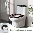 thumbnail image 4 of HELLHERO Santa Claus Polyester Fabric Toilet Seat Protector & Easy to Clean Toilet Covers Set & Fits All Toilet Shapes for Bathroom Home Comfort Elastic Bottom, 4 of 5