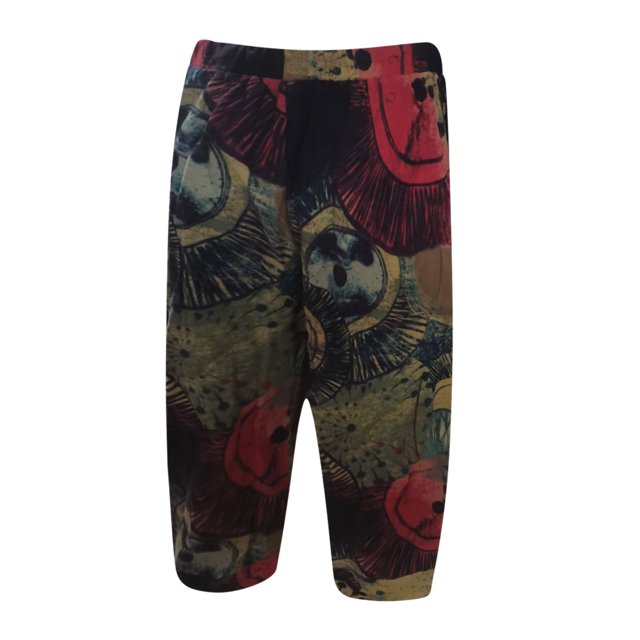 Pantalons Larges de Sport pour Femmes à Taille Élastique avec Imprimé de Fleurs