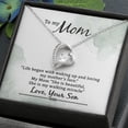 thumbnail image 3 of To My Mom Life Began With Walking Up Forever Necklace w Message Card, 3 of 8