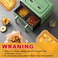 thumbnail image 4 of SUTENGDA Air Fryer Paper Liners Disposable  100 PCS 8 x 5.5” Rectangle Parchment Paper Sheets  Non-stick Food Grade Liners for Rectangular Air Fryer Basket Oilproof Waterproof  Brown, 4 of 7