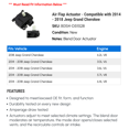 thumbnail image 2 of Air Flap Actuator - Compatible with 2014 - 2018 Jeep Grand Cherokee 2015 2016 2017, 2 of 2